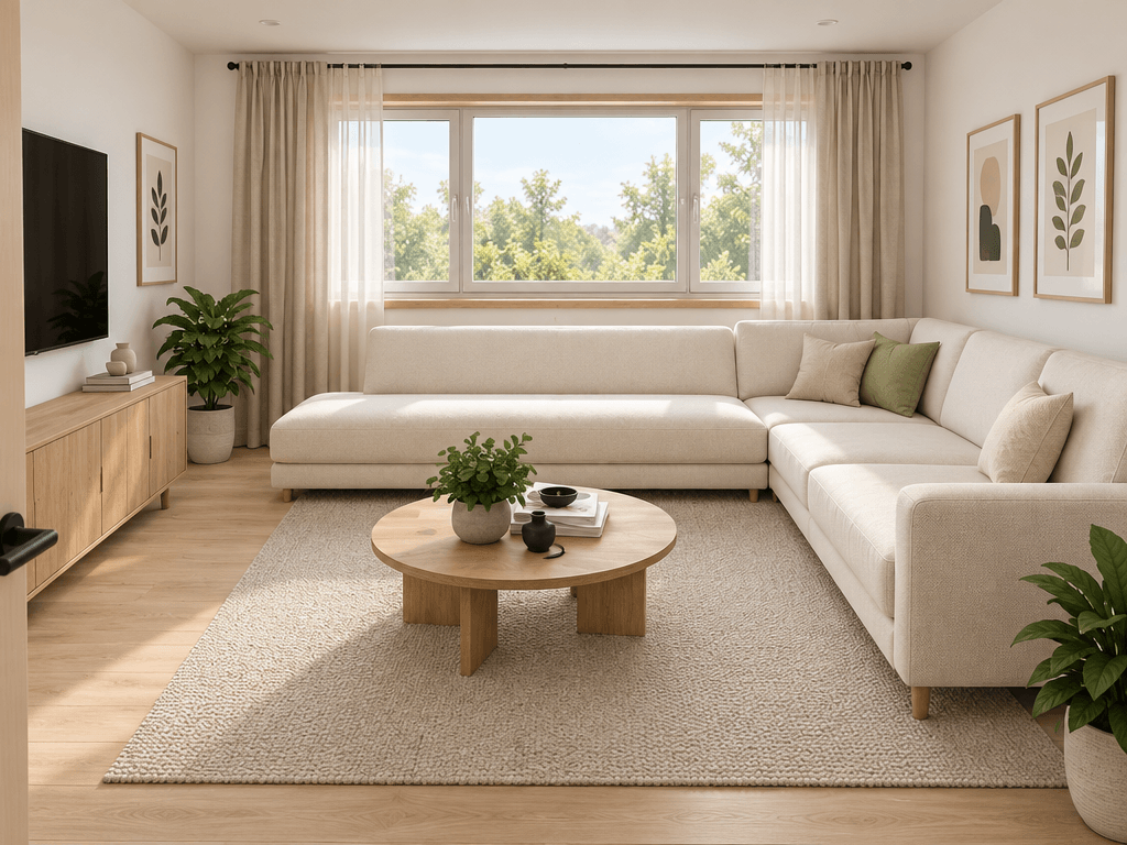 Interior design in Scandinavian style — Living Room by GenRoom AI