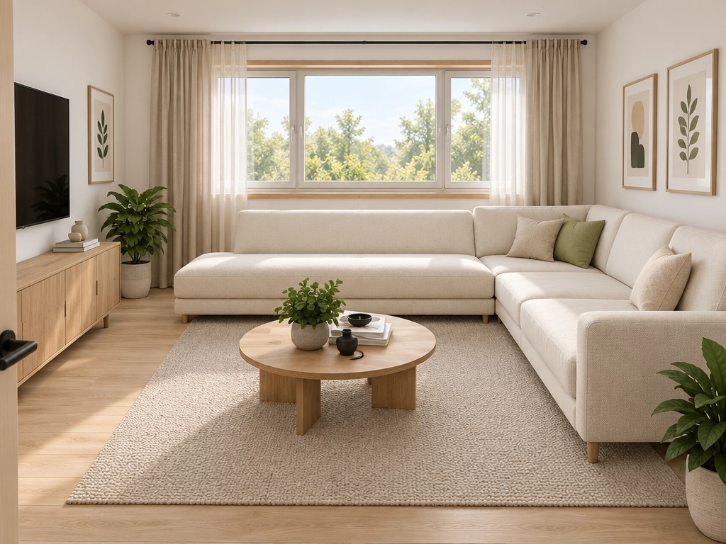 Interior design in Scandinavian style — Living Room by GenRoom AI