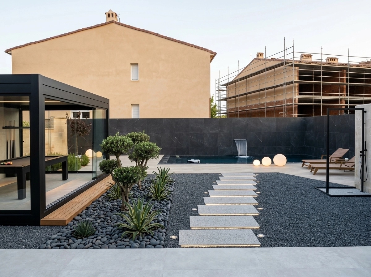 Landscape design in Minimalist Yard style — Yard by GenRoom AI