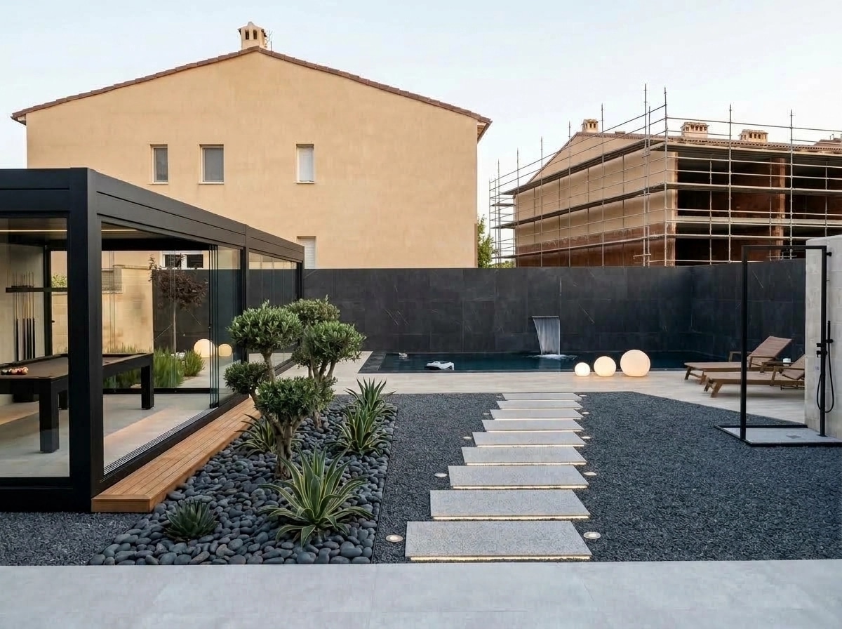 Landscape design in Minimalist Yard style — Yard by GenRoom AI