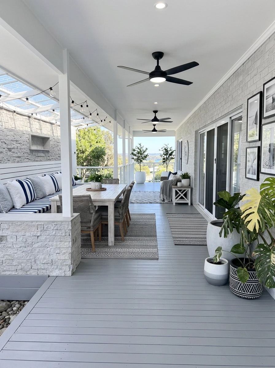 Interior design in Coastal / Hamptons style — balcony by GenRoom AI
