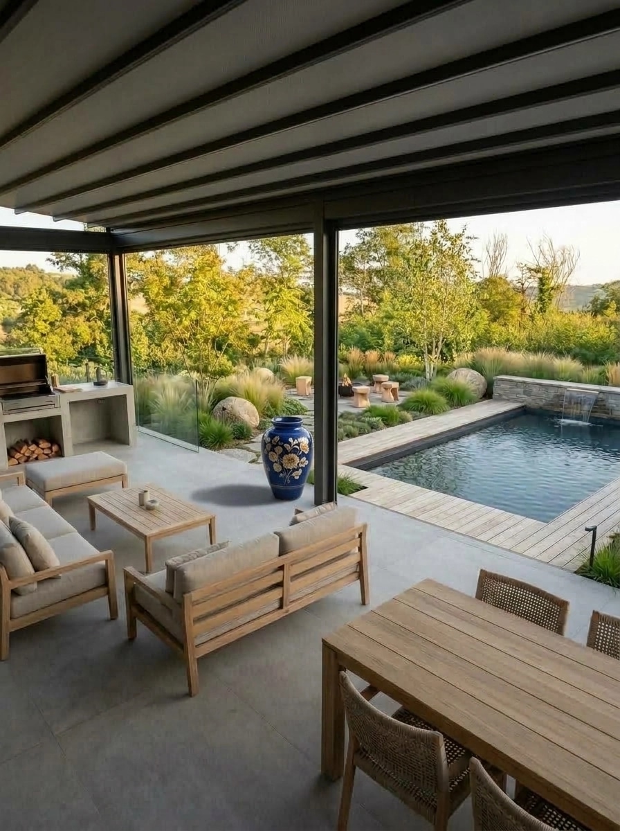 Landschaftsdesign im Scandinavian Garden-Stil — Garten von GenRoom AI