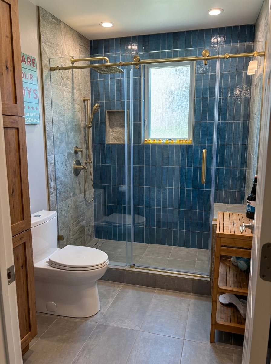 Interior design in Modern Farmhouse style — Bathroom by GenRoom AI