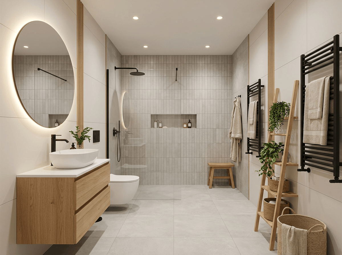 Interior design in Scandinavian style — Bathroom by GenRoom AI
