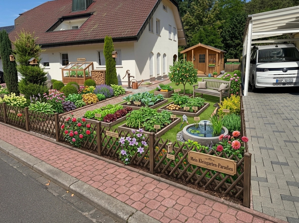 German Garden Yard design — yard photo by GenRoom AI