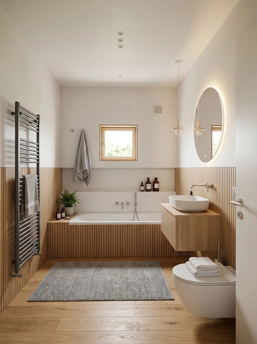 Interior design in Scandinavian style — Bathroom by GenRoom AI