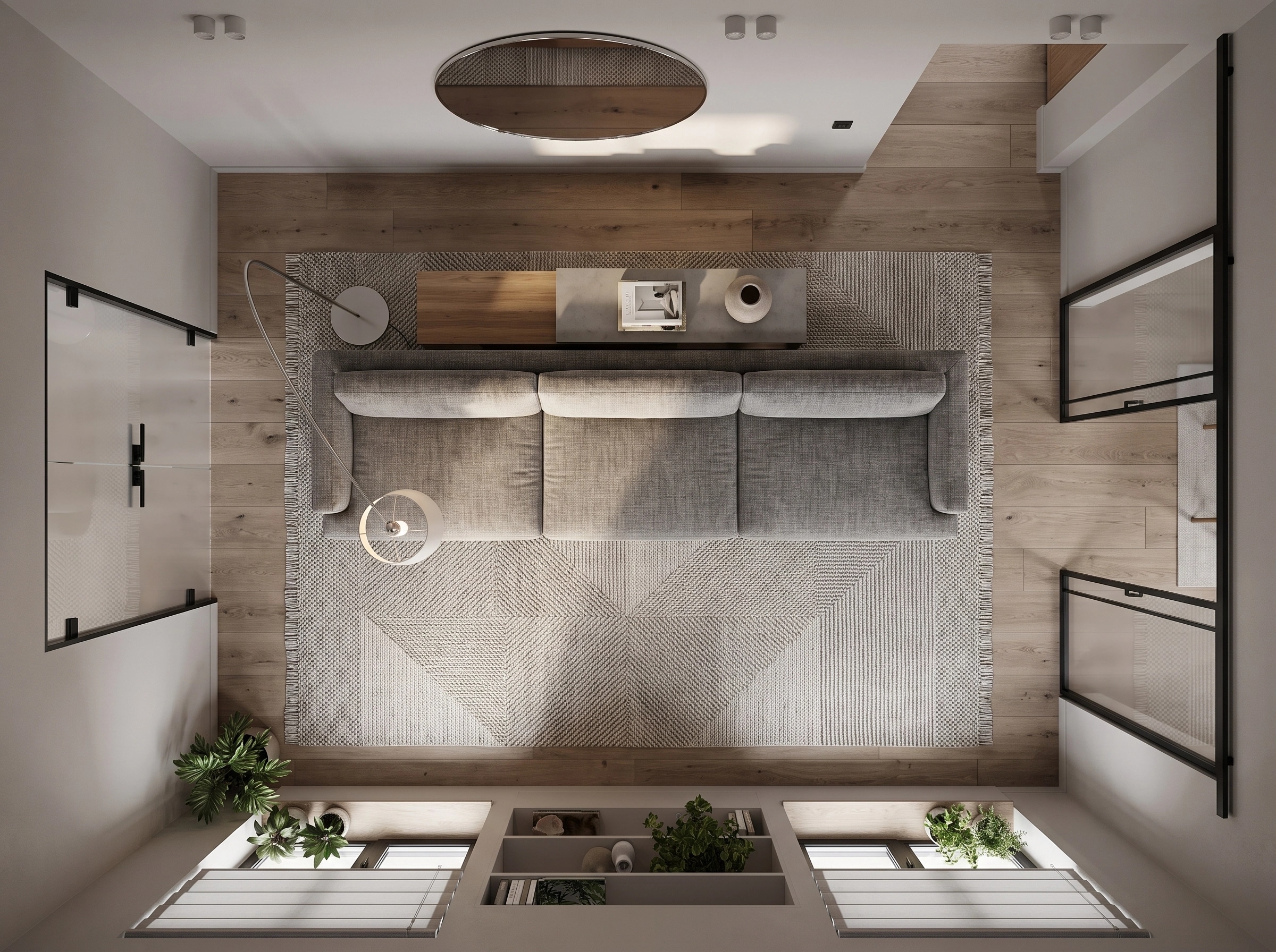 Interior design in Contemporary style — Living Room by GenRoom AI