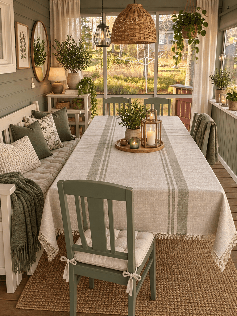 Interior design in Modern Farmhouse style — terrace by GenRoom AI