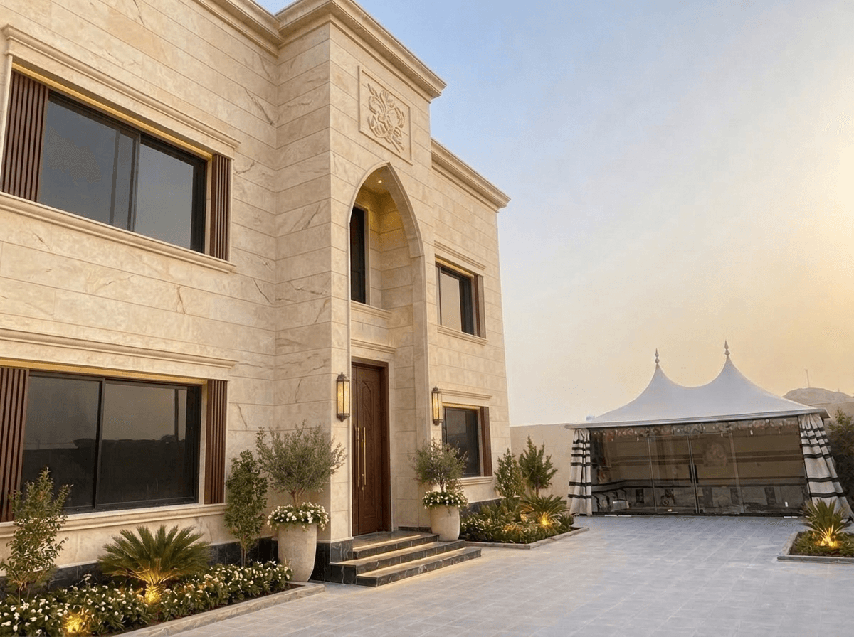 Arabian Facade Facade design — facade photo by GenRoom AI