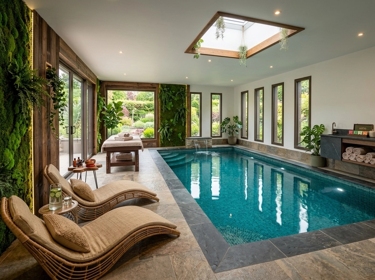 Interior design in Biophilic style — spa by GenRoom AI