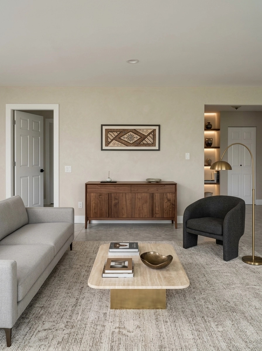 Interior design in Contemporary style — Living Room by GenRoom AI