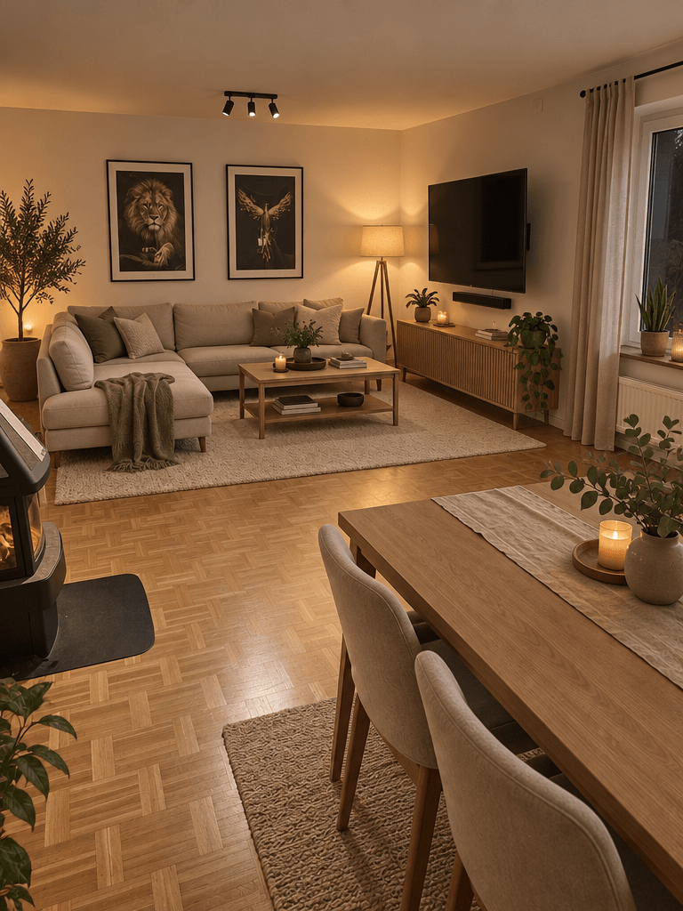 Interior design in Scandinavian style — Living Room by GenRoom AI
