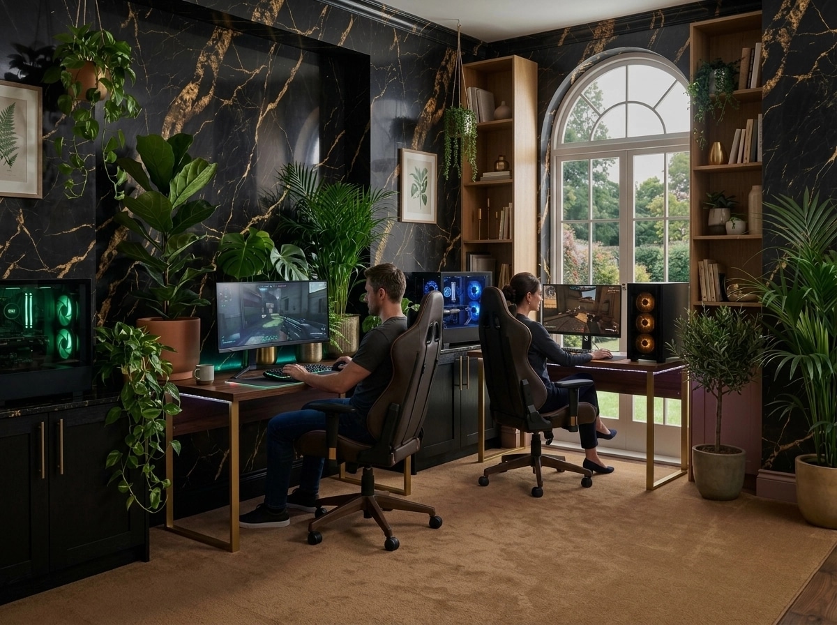 Biophilic Office design — interior photo by GenRoom AI