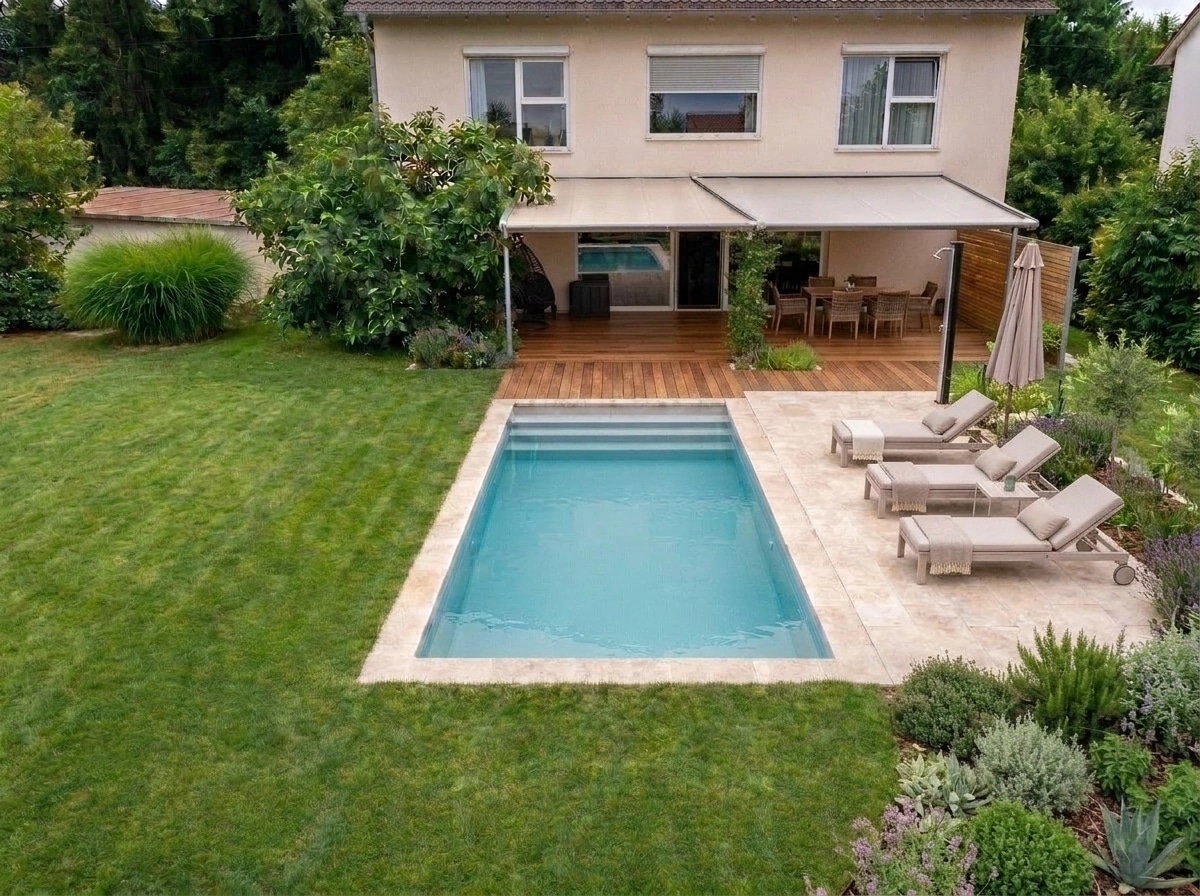 Landscape design in Mediterranean Yard style — Yard by GenRoom AI