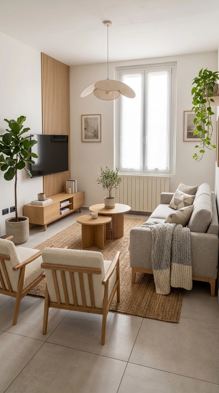 Scandinavian Living Room design — interior photo by GenRoom AI