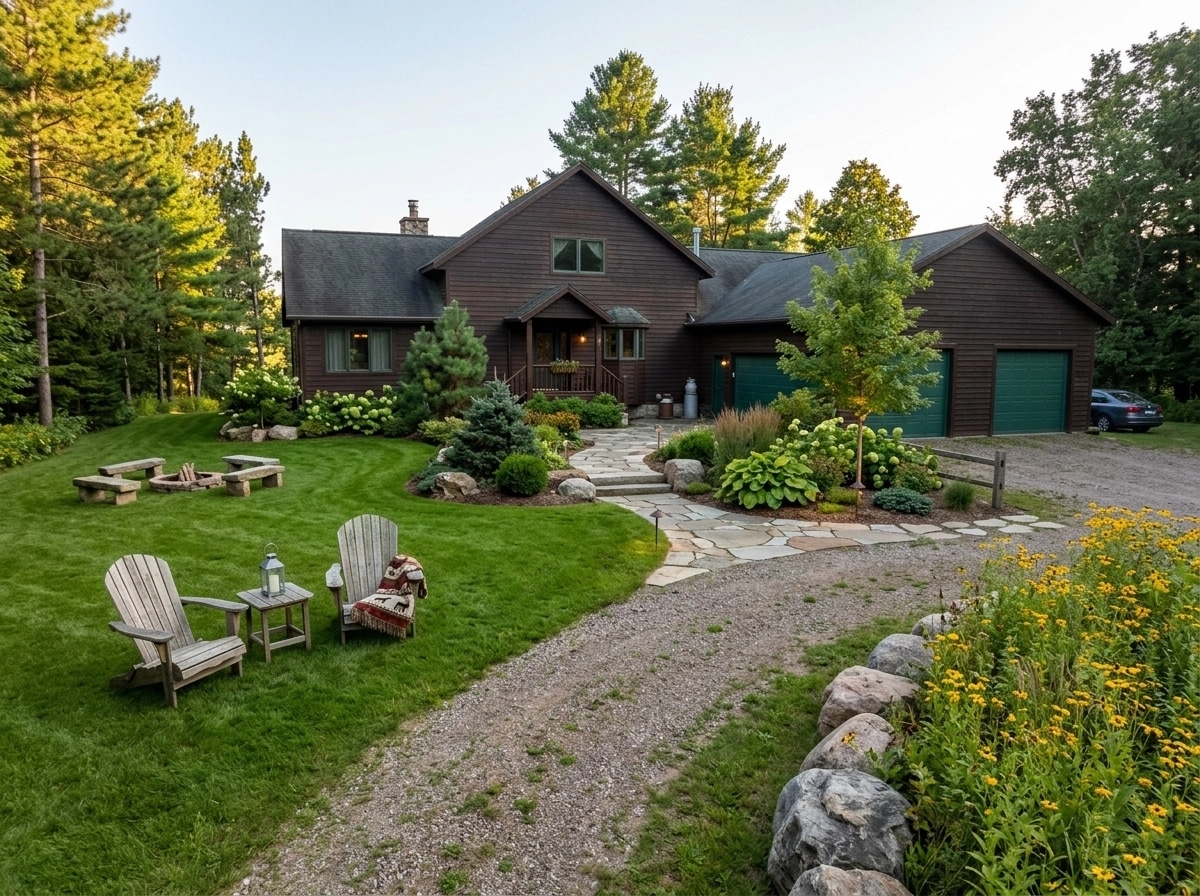 Country Rustic Garden Yard design — yard photo by GenRoom AI
