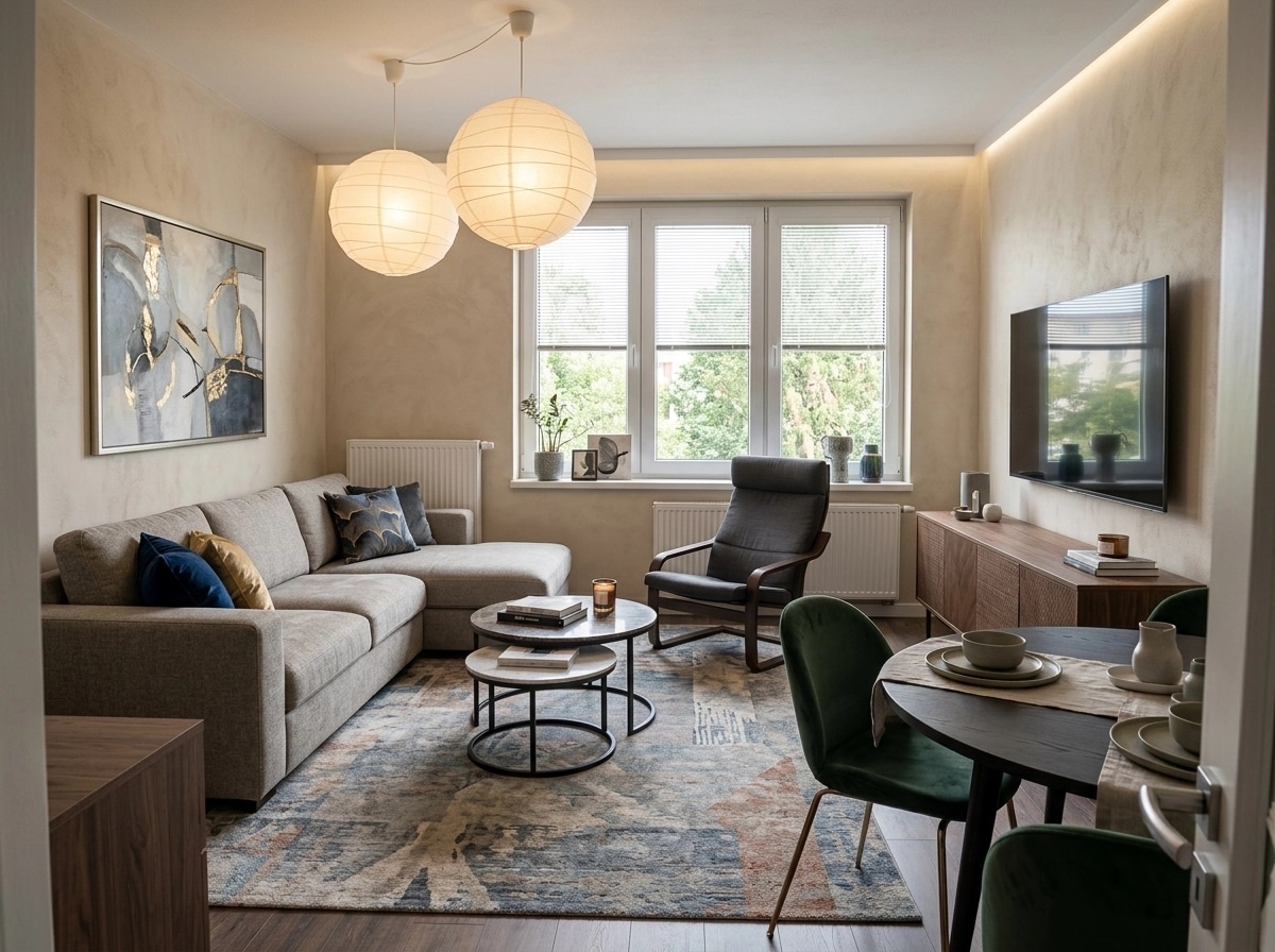 Interior design in Contemporary style — Living Room by GenRoom AI