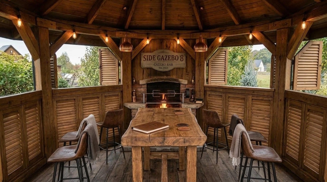 Interior design in Rustic style — bar by GenRoom AI