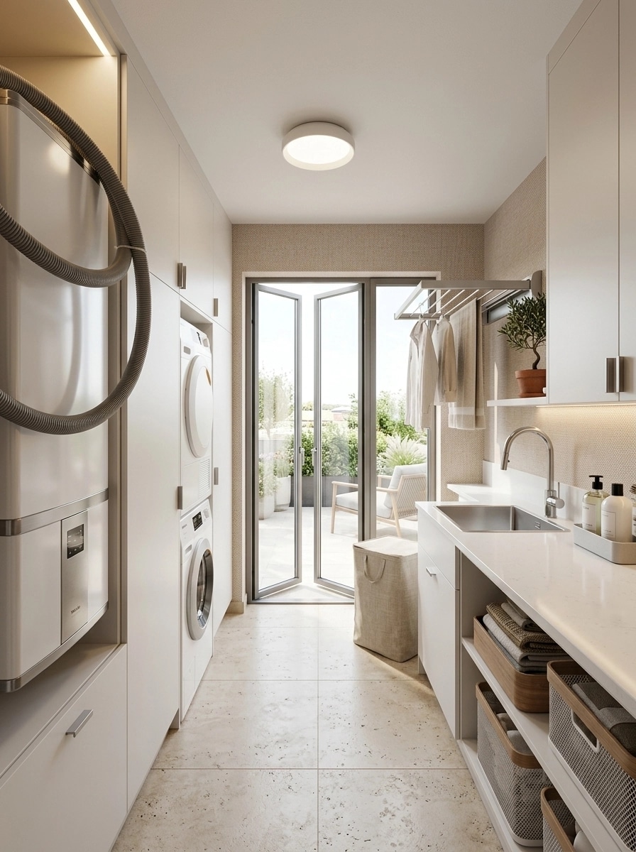Interior design in Contemporary style — laundry by GenRoom AI