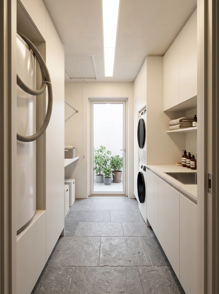 Interior design in Minimalism style — laundry by GenRoom AI