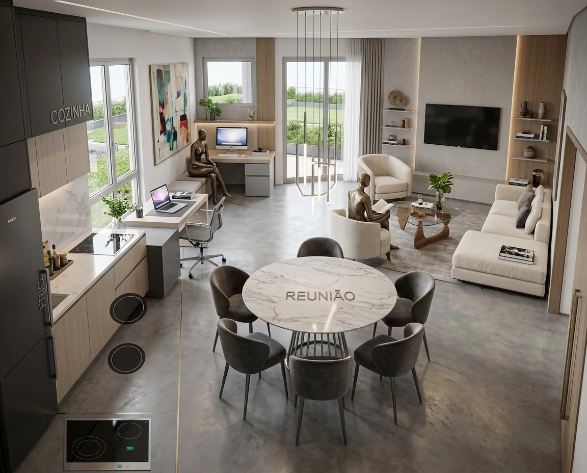 Interior design in Contemporary style — Living Room by GenRoom AI