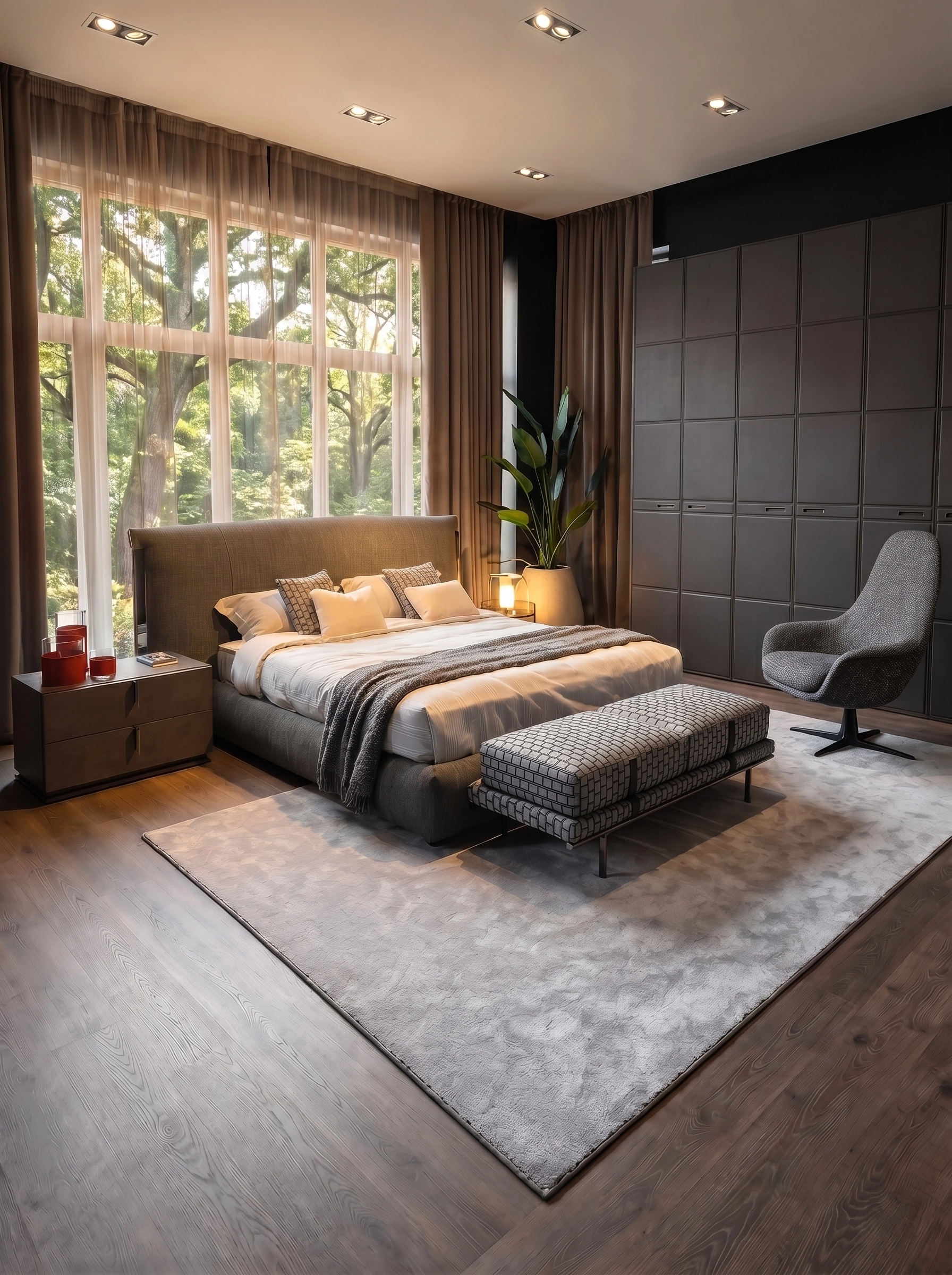 Contemporary Bedroom design — interior photo by GenRoom AI