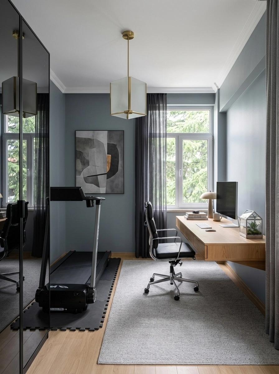 Interior design in Minimalism style — home_office by GenRoom AI