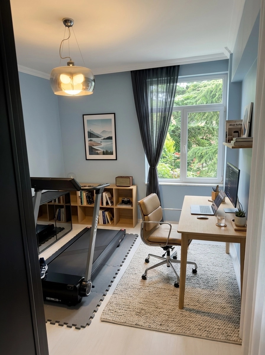Interior design in Scandinavian style — home_office by GenRoom AI