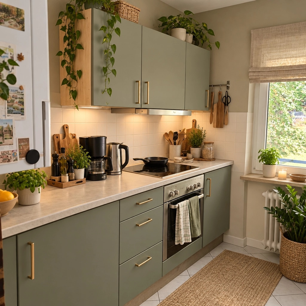 Kitchen interior in Scandinavian style — photo by GenRoom AI