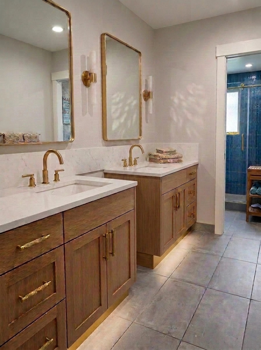 Interior design in Modern Farmhouse style — Bathroom by GenRoom AI