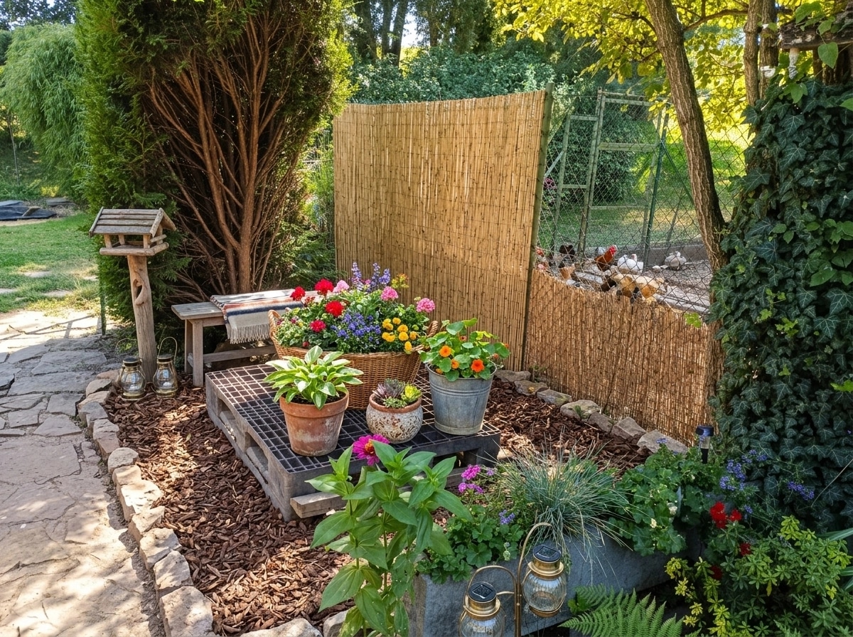Country Rustic Garden Yard design — yard photo by GenRoom AI