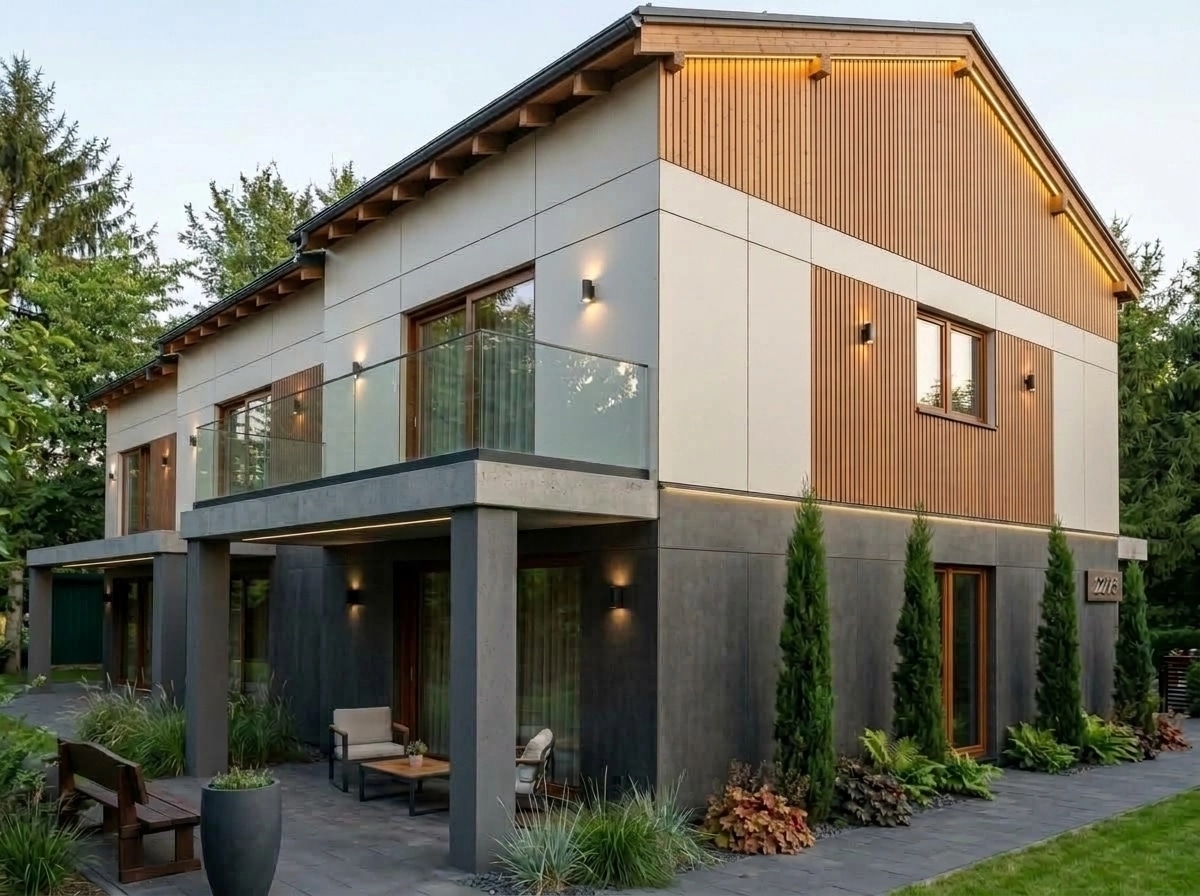 Contemporary Facade Facade design — facade photo by GenRoom AI