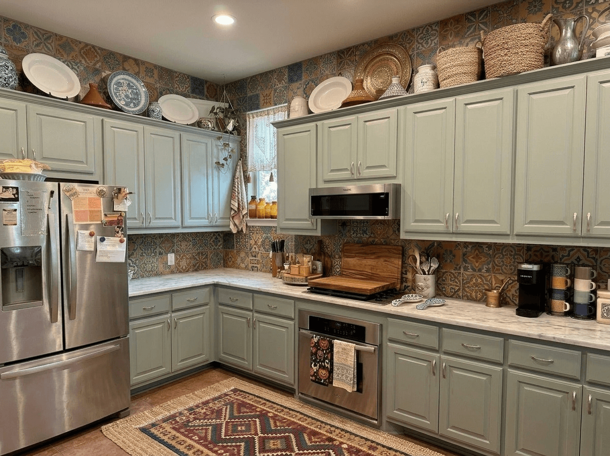 Kitchen interior in Eclectic style — photo by GenRoom AI