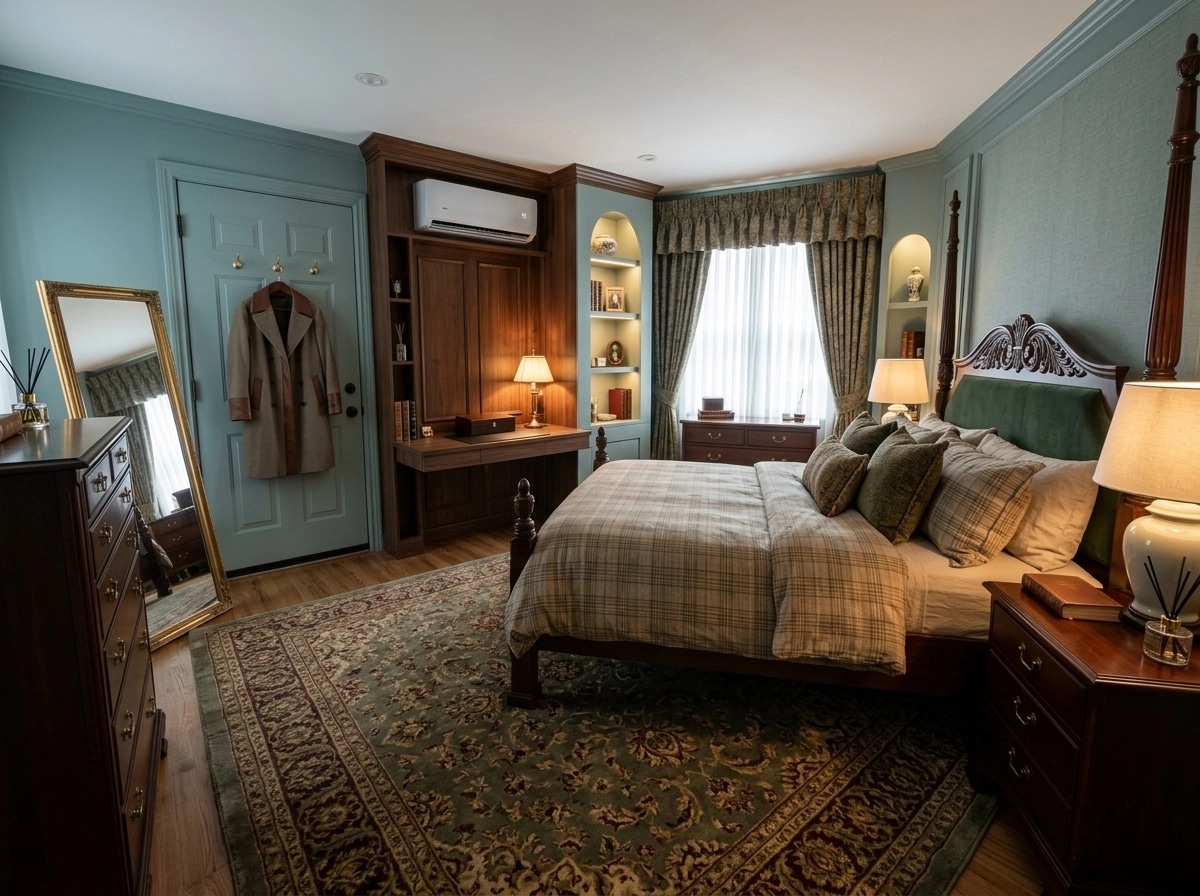 Interior design in British style — Bedroom by GenRoom AI