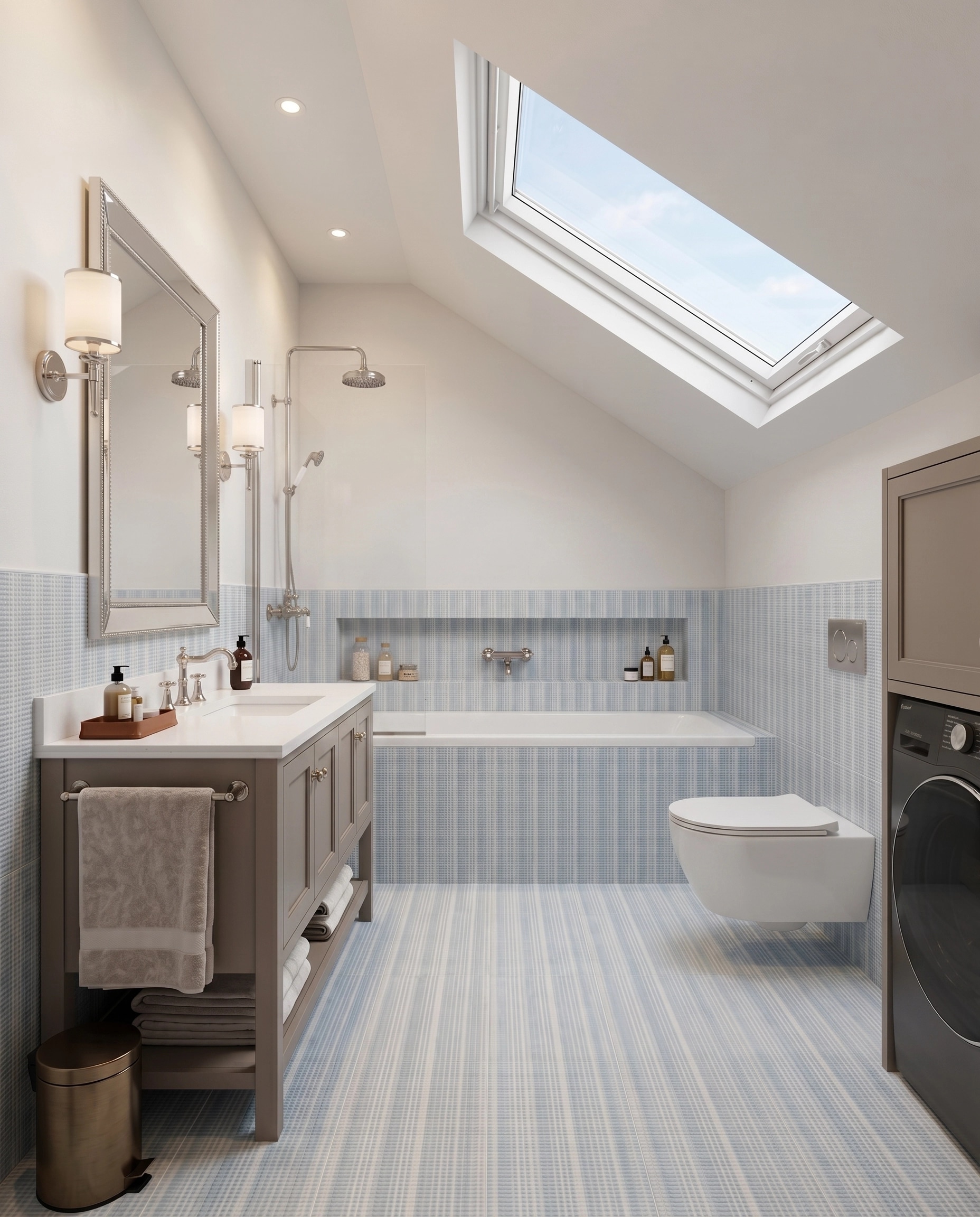 Interior design in Transitional style — Bathroom by GenRoom AI