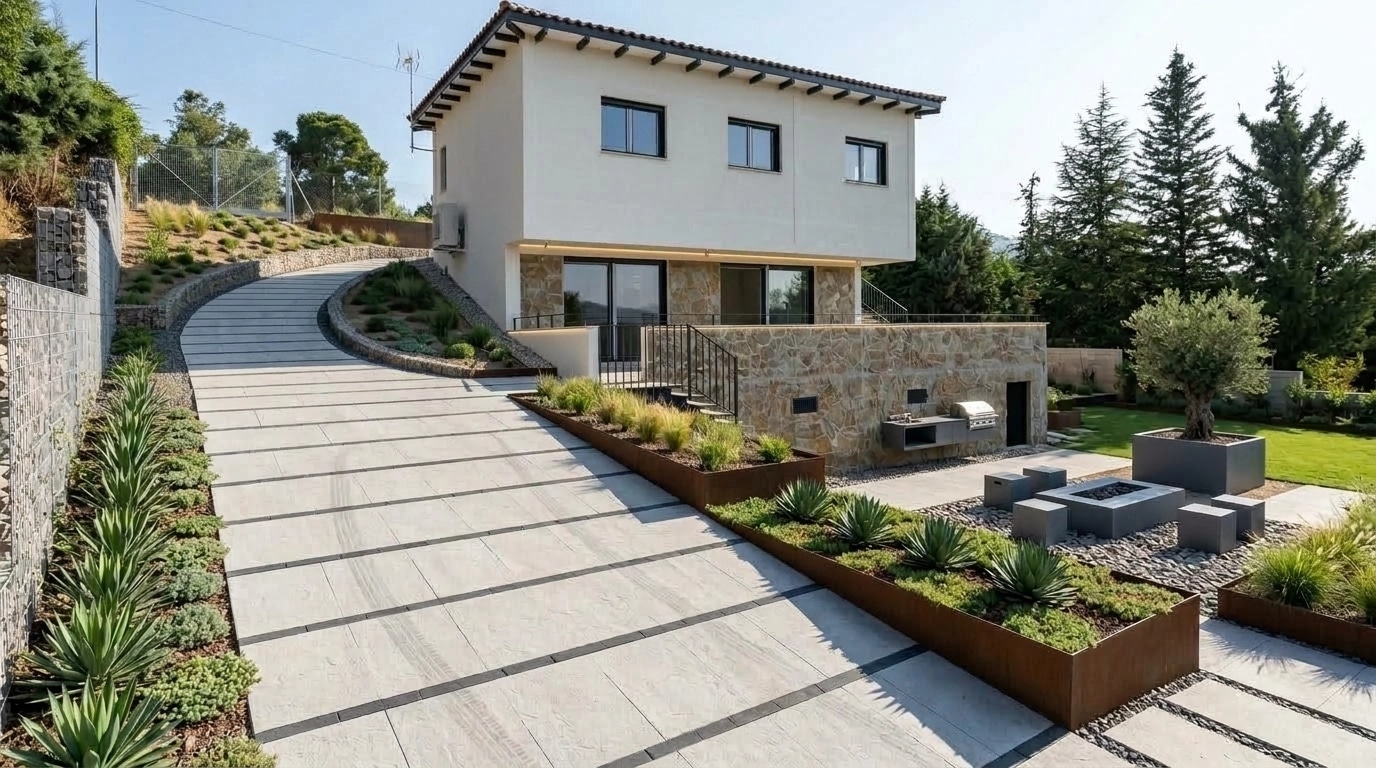Landscape design in Minimalist Yard style — Yard by GenRoom AI