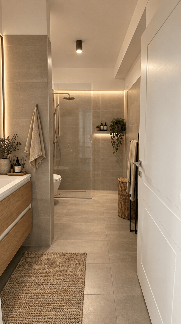 Contemporary Bathroom design — interior photo by GenRoom AI