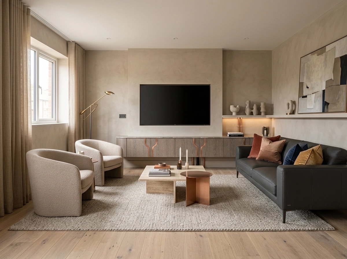 Interior design in Contemporary style — Living Room by GenRoom AI