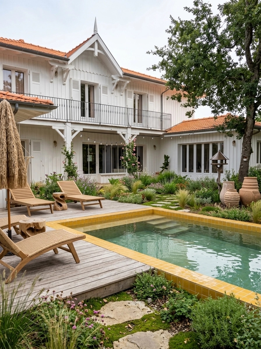 Landscape design in Eco Natural Garden style — Yard by GenRoom AI