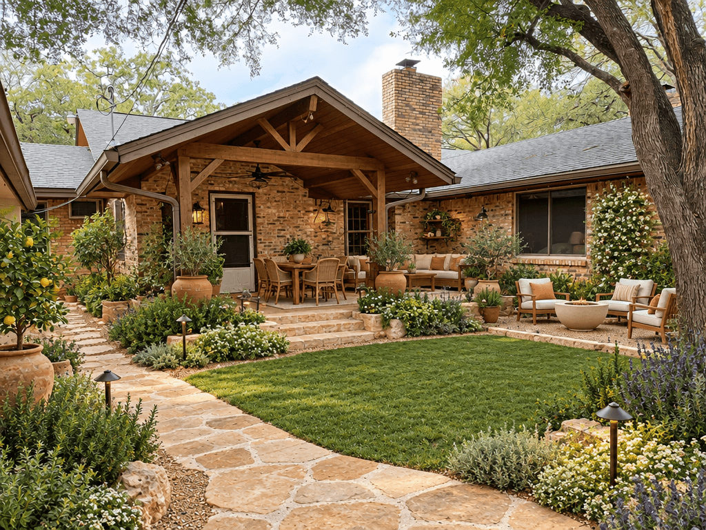 Mediterranean Yard Yard design — yard photo by GenRoom AI