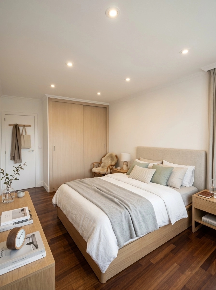 Interior design in Scandinavian style — Bedroom by GenRoom AI