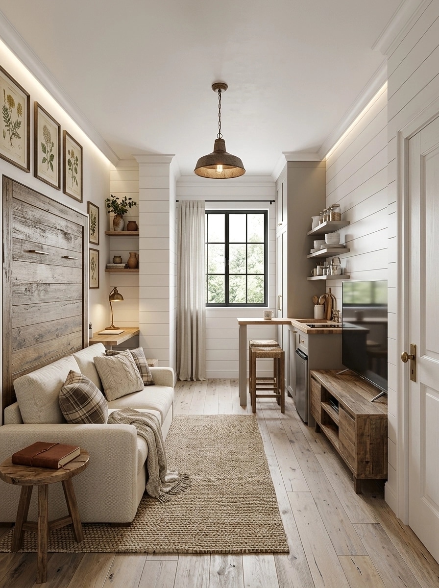 Interior design in Modern Farmhouse style — studio by GenRoom AI