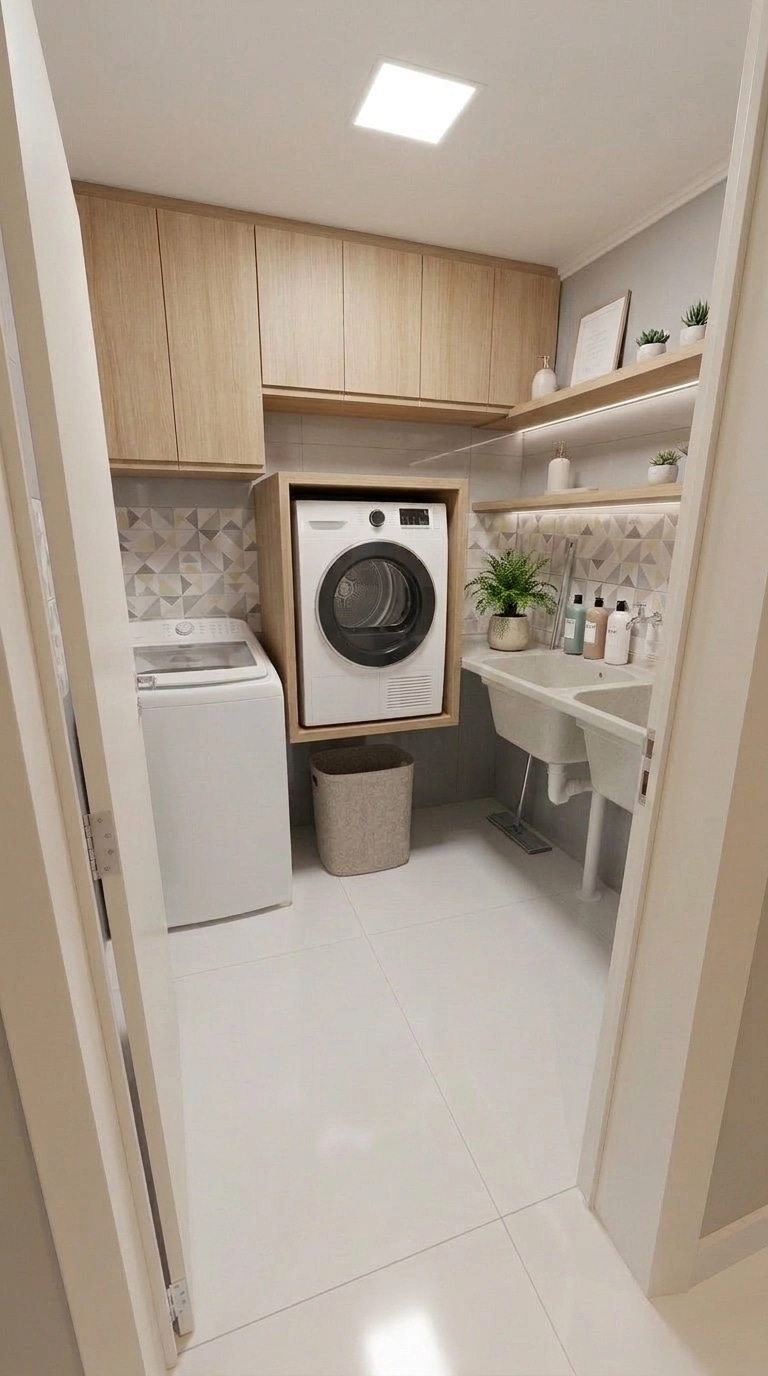 Interior design in Minimalism style — laundry by GenRoom AI