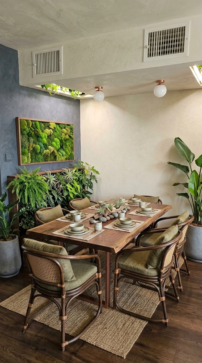 Interior design in Biophilic style — dining_room by GenRoom AI