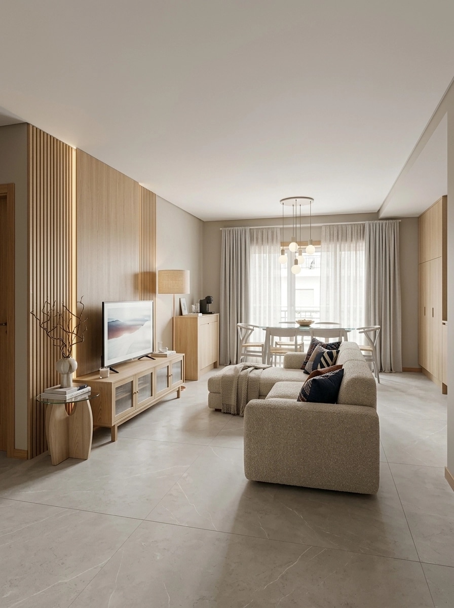 Scandinavian Living Room design — interior photo by GenRoom AI