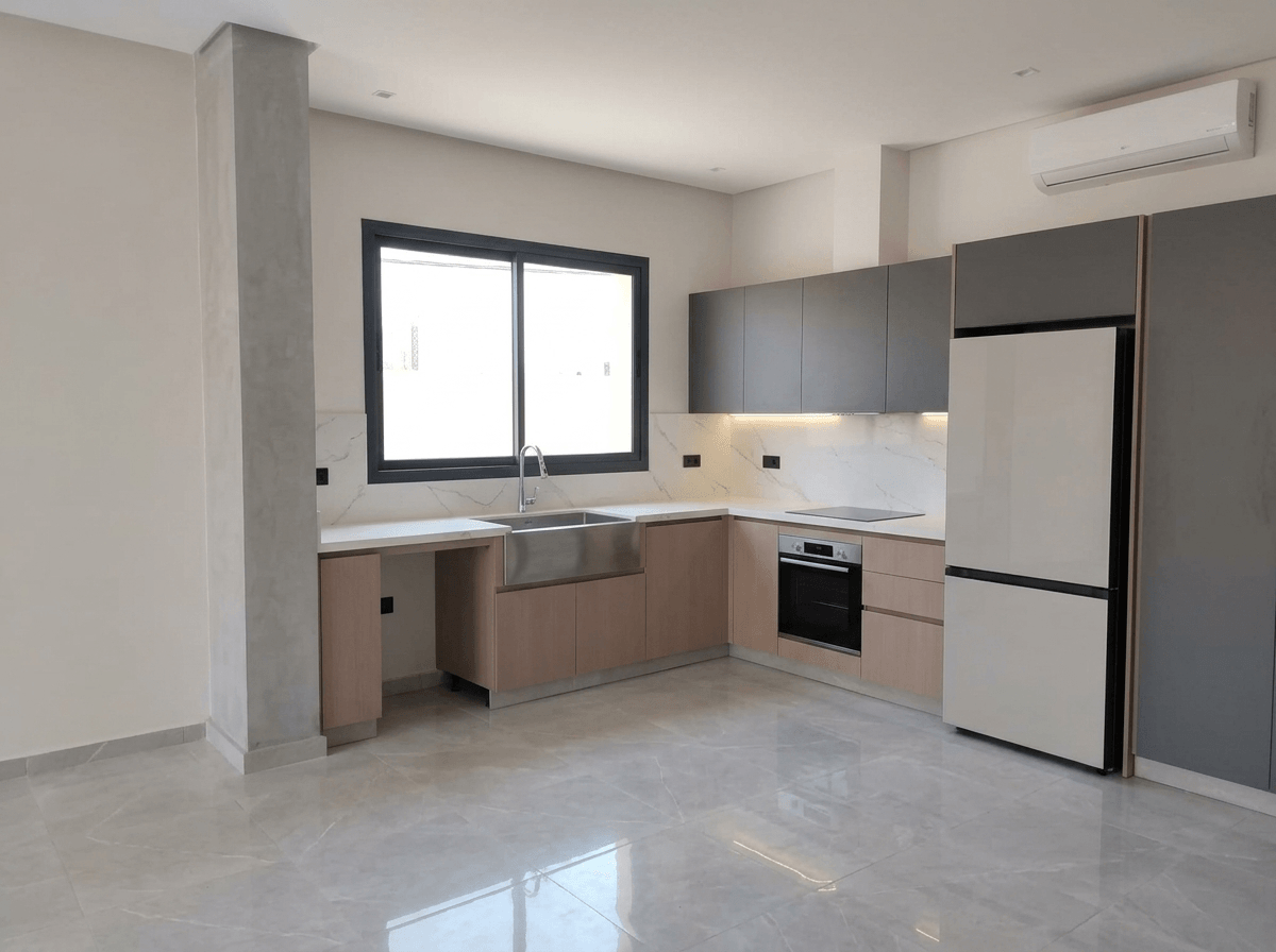 Kitchen interior in Contemporary style — photo by GenRoom AI