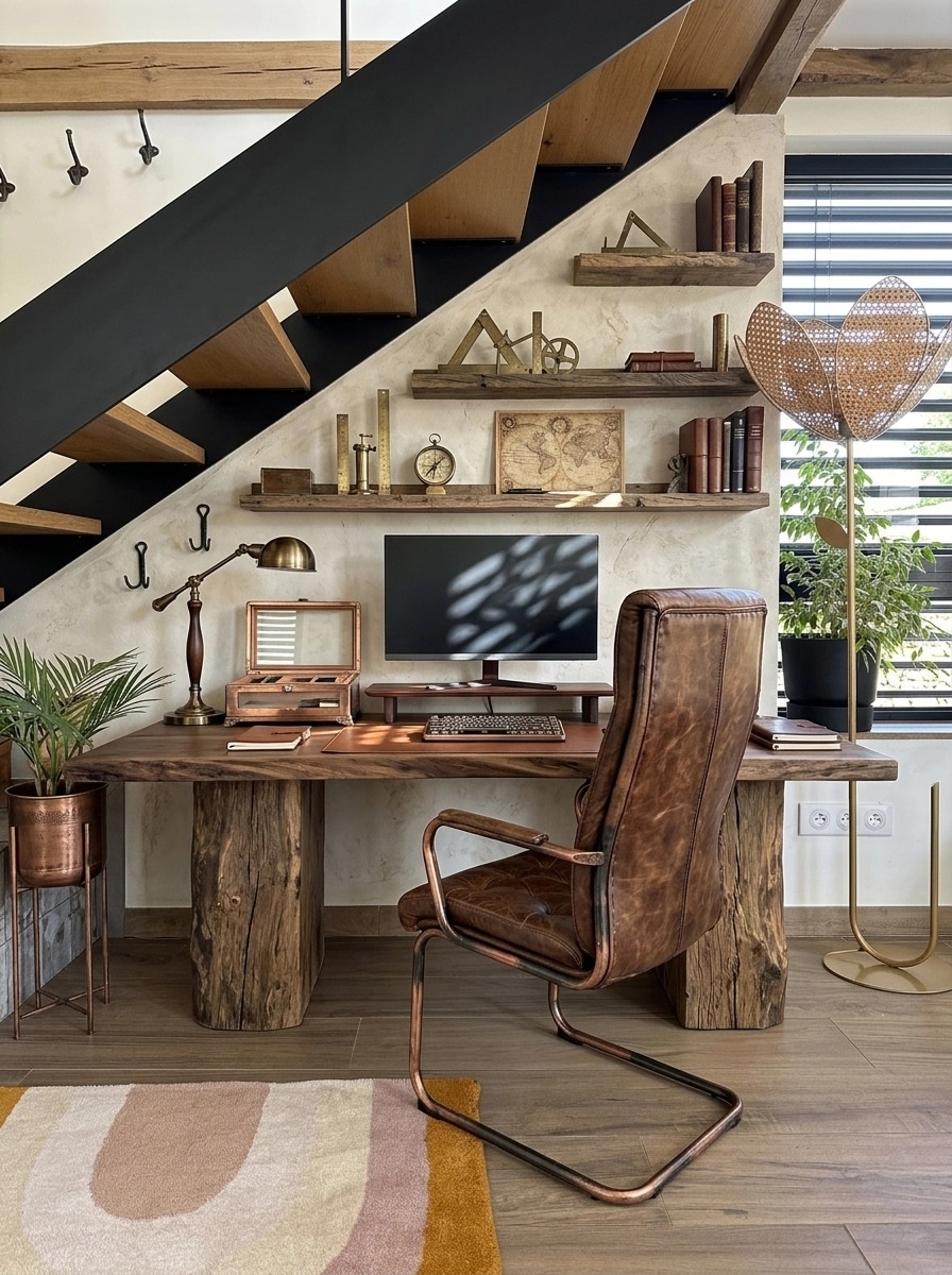 Rustic Ufficio design — interior photo by GenRoom AI