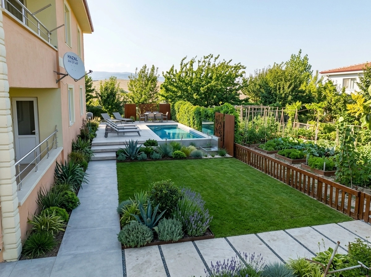 Landscape design in Contemporary Yard style — Yard by GenRoom AI