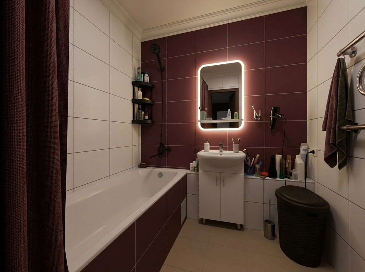 Minimalism Bathroom design — interior photo by GenRoom AI