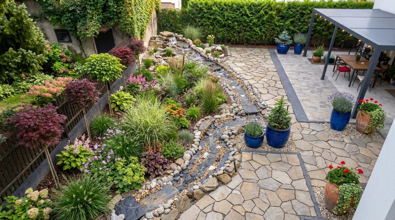 Yard design in no_style style — photo by GenRoom AI